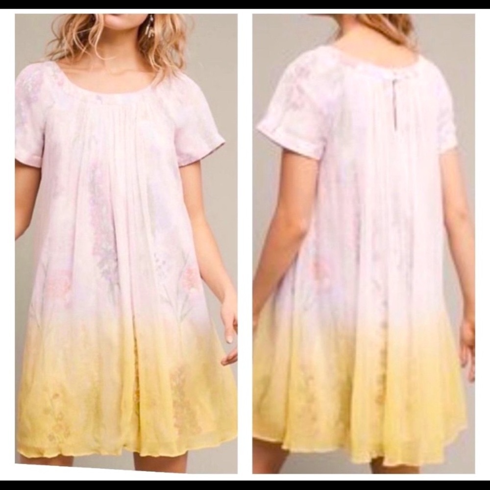 Anthropologie HD Paris Dipped Chroma Swing Dress 4